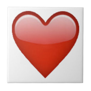 Azulejo Corazón Rojo - Emoji