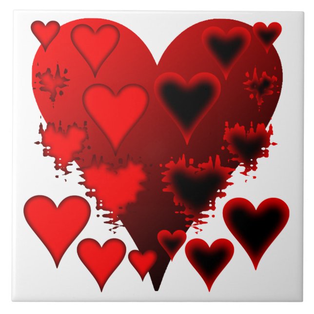 Azulejo Corazones (Frente)