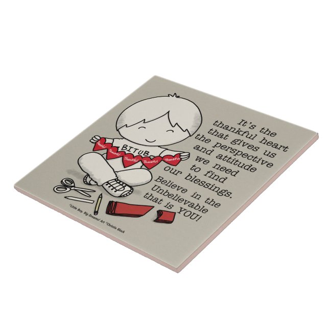 Azulejo Corazones agradecidas (Lado)