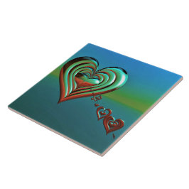 Azulejo Corazones altas del cielo