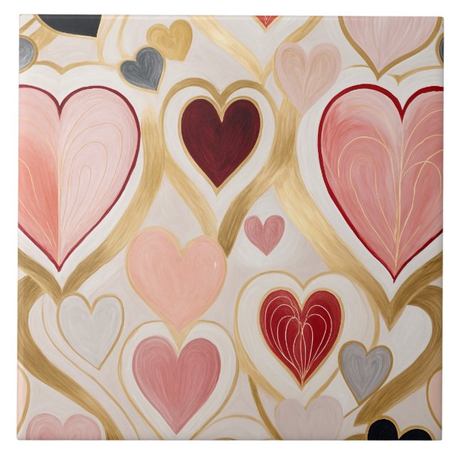 Azulejo Corazones de amor (Frente)