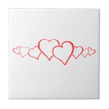 corazones de amor Tile cerámico