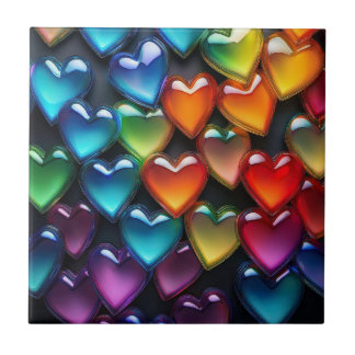 Azulejo Corazones de vidrio