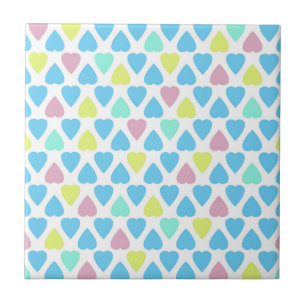 Azulejo Corazones multicolor