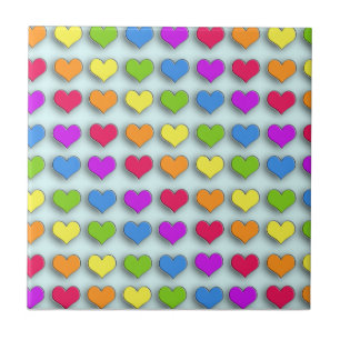 Azulejo Corazones retro de Poppin