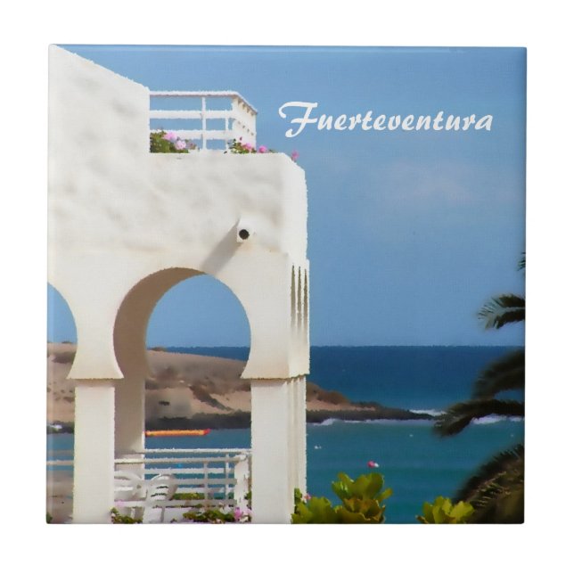 Azulejo Corcho para vaso de Fuerteventura (Frente)