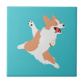 Azulejo Corgi Juguetón