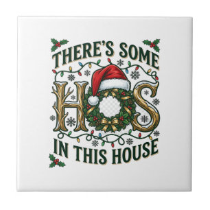 Azulejo Corona de Navidad de Casa Hos Sombrero de Santa Lu