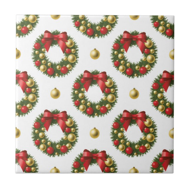Azulejo Coronas de Navidad (Frente)
