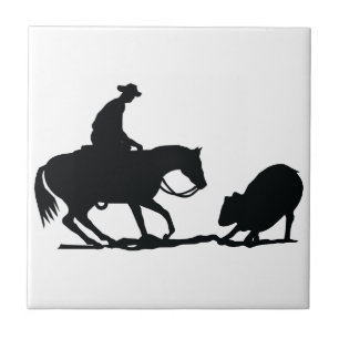 Azulejo Cortando caballo