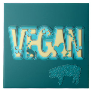 Azulejo Corte de papel vegano