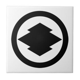 Azulejo Corteza de pino rombólico en círculo