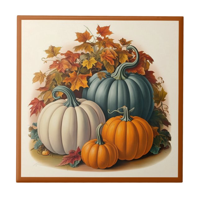 Azulejo Cosecha de Calabazas (Frente)