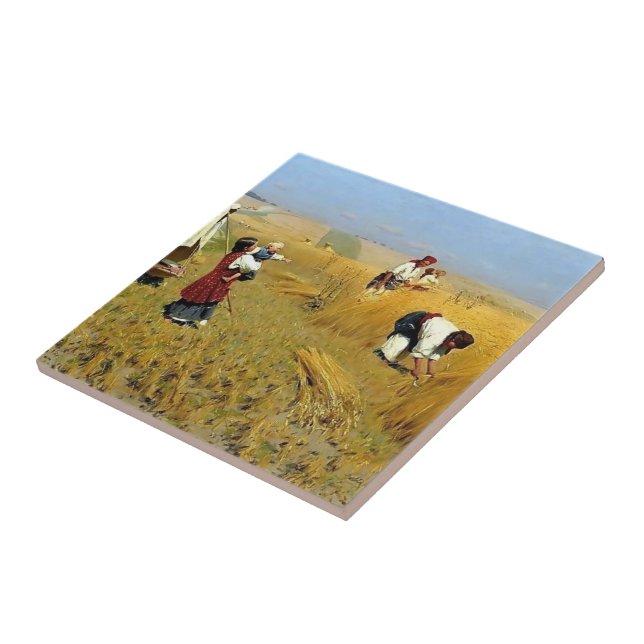 Azulejo Cosecha que recolecta en Ucrania de Mykola (Lado)