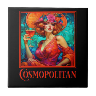 Azulejo Cosmopolita de Art Nouveau