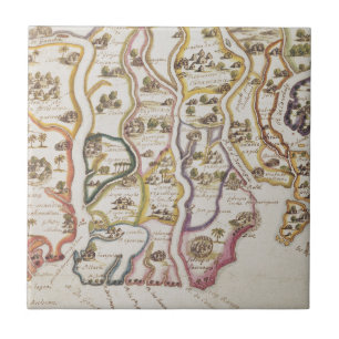Azulejo Costa de África y del río Gambia el   1622