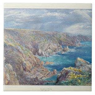 Azulejo Costa sur de Guernesey del Cribiere, 1862 (w