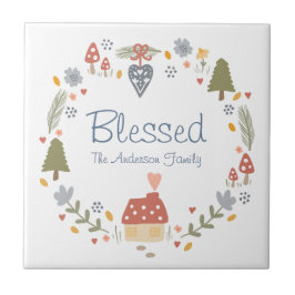 Azulejo Cosy Cosy y Personalizado Higgy Country Cottage