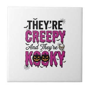 Azulejo Cota de Halloween espeluznante espeluznante vintag