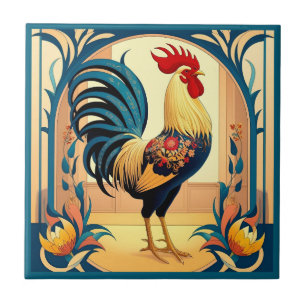 Azulejo Country Manor Rooster
