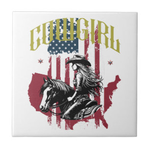AZULEJO COWGIRL USA