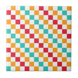Azulejo Cozy classroom diagonal checkerboard pattern