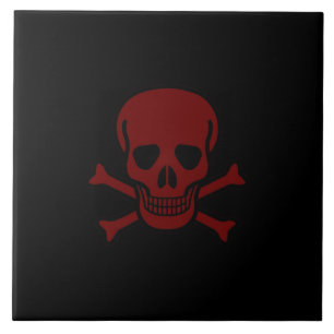 Azulejo Cráneo y huesos