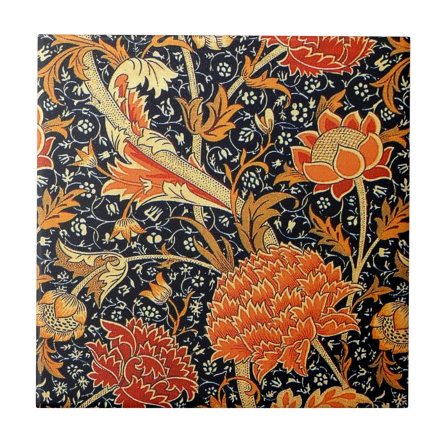Azulejo Cray de William Morris (Frente)