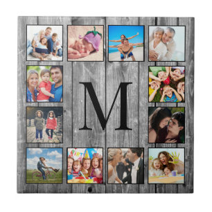 Azulejo Crea tu Collage de fotos Personalizado Rustic Farm