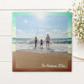 Azulejo Crea tu propia foto familiar de memoria Personaliz