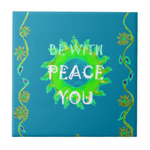 Azulejo Crea tu propia Shalom Peace Estar Siempre Contigo