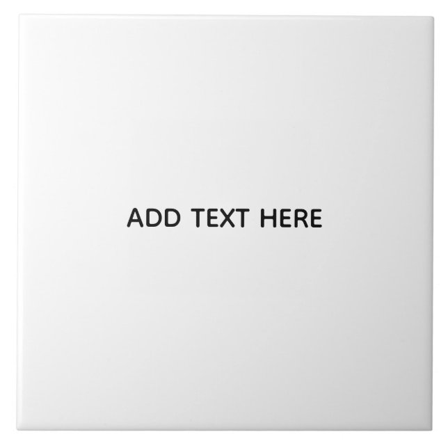 Azulejo Crea tu propio blanco  (Frente)