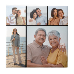 Azulejo Crea tu propio collage de 5 fotos