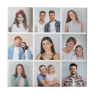 Azulejo Crea tu propio collage de 9 fotos