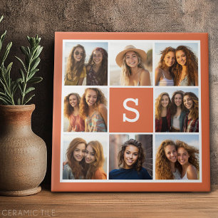 Azulejo Crea tu propio collage de Instagram con monograma 