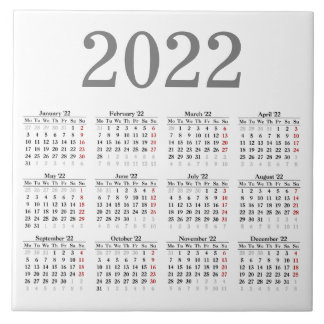 Azulejo Crea tu propio mosaico de cerámica de calendario 2