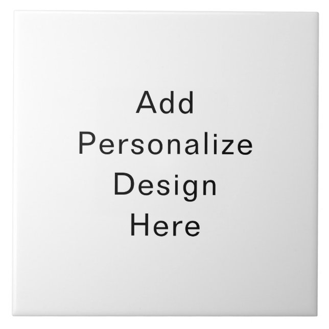 Azulejo crea tu propio personalizado Grande (6" X 6") (Frente)