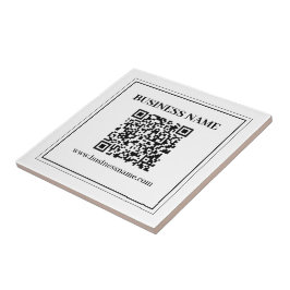 Azulejo Crea un código QR escaneable | Blanco y negro