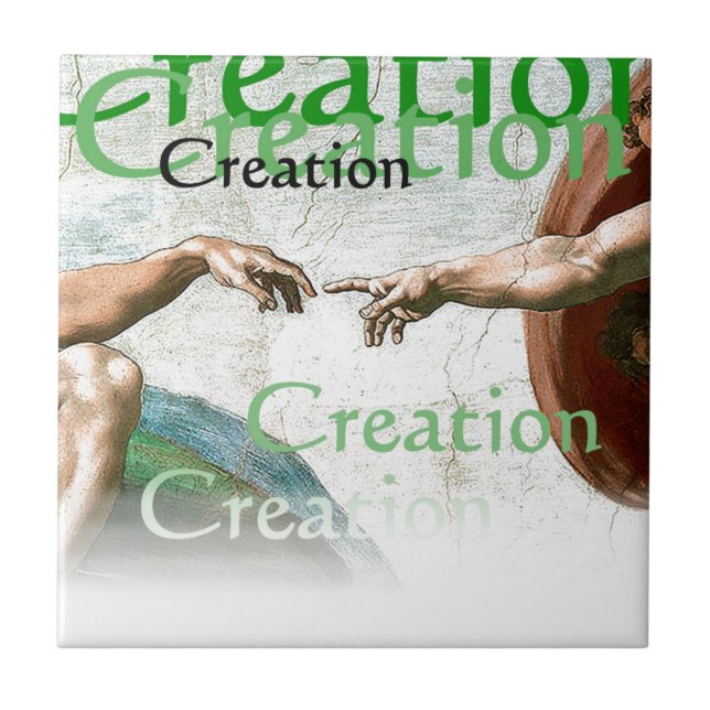 Azulejo Creación de Adán (Frente)