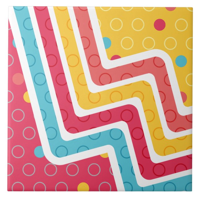 Azulejo Creación de figuras geométricas (Frente)