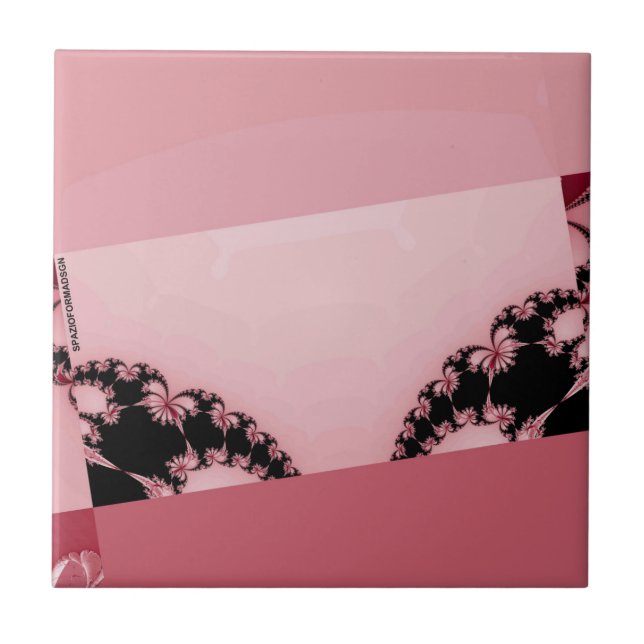 Azulejo Creamia de Jardín Fractal (Frente)