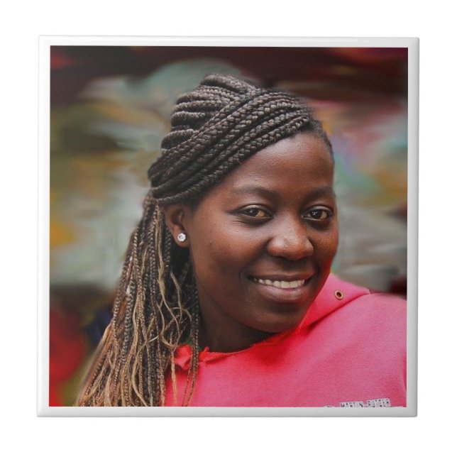 Azulejo Crear fácilmente su foto (Frente)