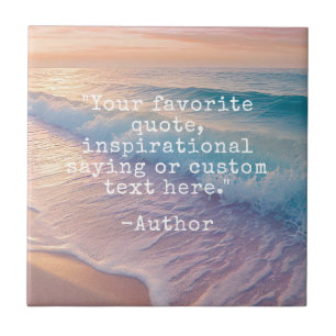 Azulejo Crear su propia cita Personalizado