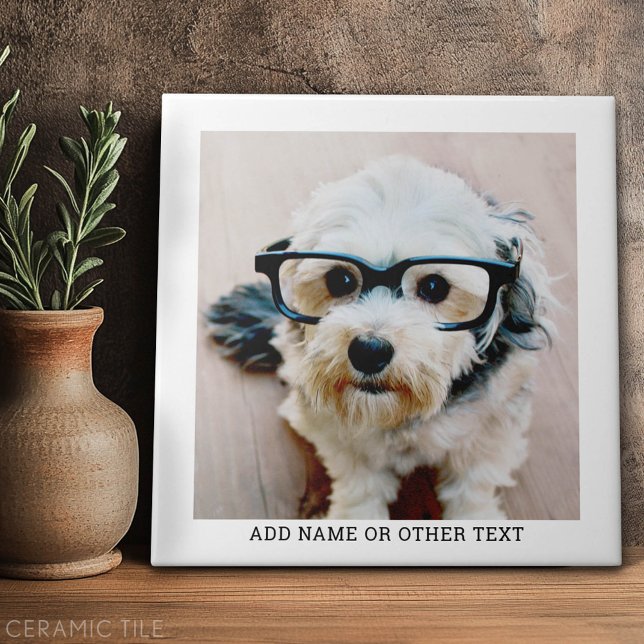 Azulejo Crear su propio borde blanco de galería de fotos (Custom Tile)