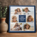 Azulejo Crear su propio Collage de fotos - 6 fotos Monogra<br><div class="desc">Usa hasta seis fotos cuadradas para crear un regalo único y personal. Si necesita ajustar las imágenes,  haga clic en la herramienta personalizar para realizar cambios.</div>