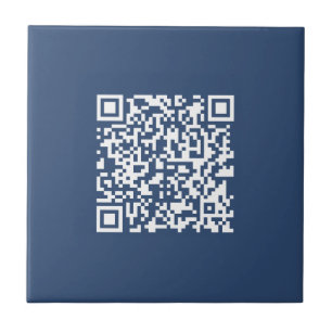 Azulejo Crear un código QR escaneable Azul marino desvan
