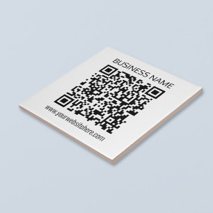 Azulejo Crear un código QR para empresas texto instantáneo
