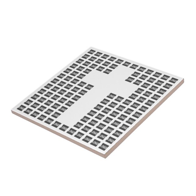 Azulejo Crear un patrón cruzado con cualquier logotipo o i (Lado)