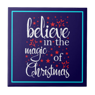 Azulejo Cree en la Magia de la Navidad
