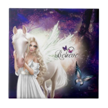 Creer Fantasy Fairy Angel con caballo blanco